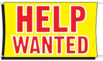 Help Wanted Banner - 3'x5'