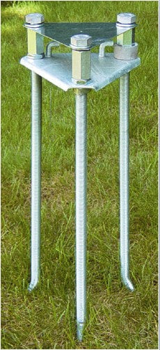 Triangle Hinge Base Kit for 20'-40' Flagmore Fiberglass Flagpole - Image 4