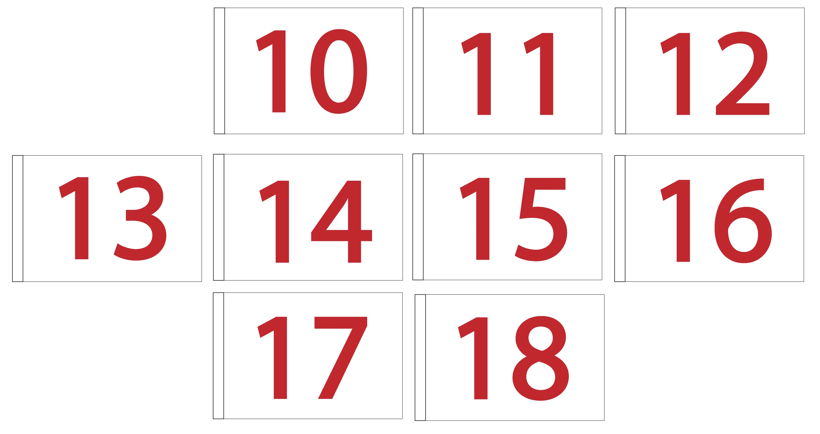 Incoming Golf Flags - Numbers 10-18 | Made in USA - Image 3