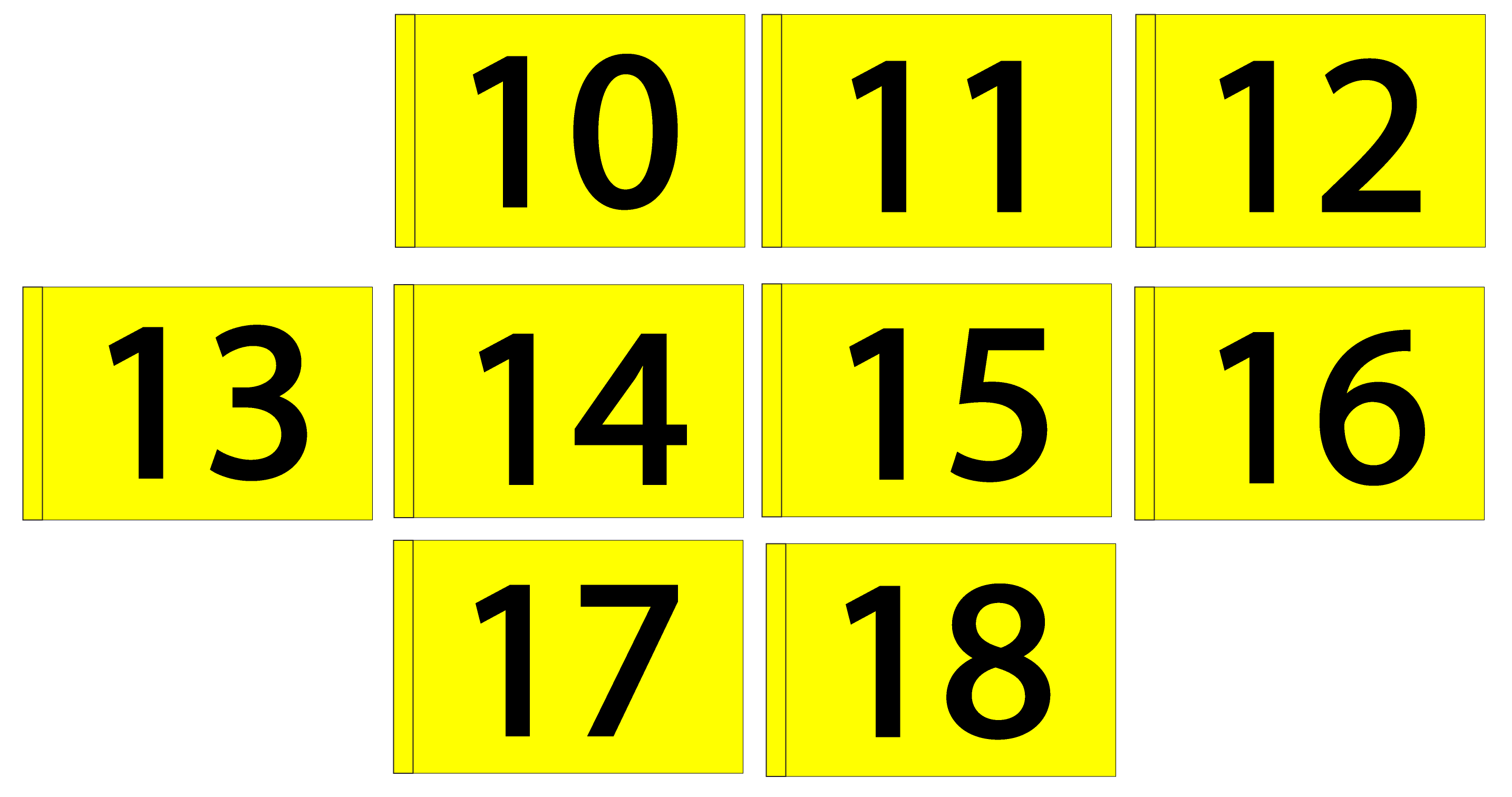 Incoming Golf Flags - Numbers 10-18 | Made in USA - Image 4