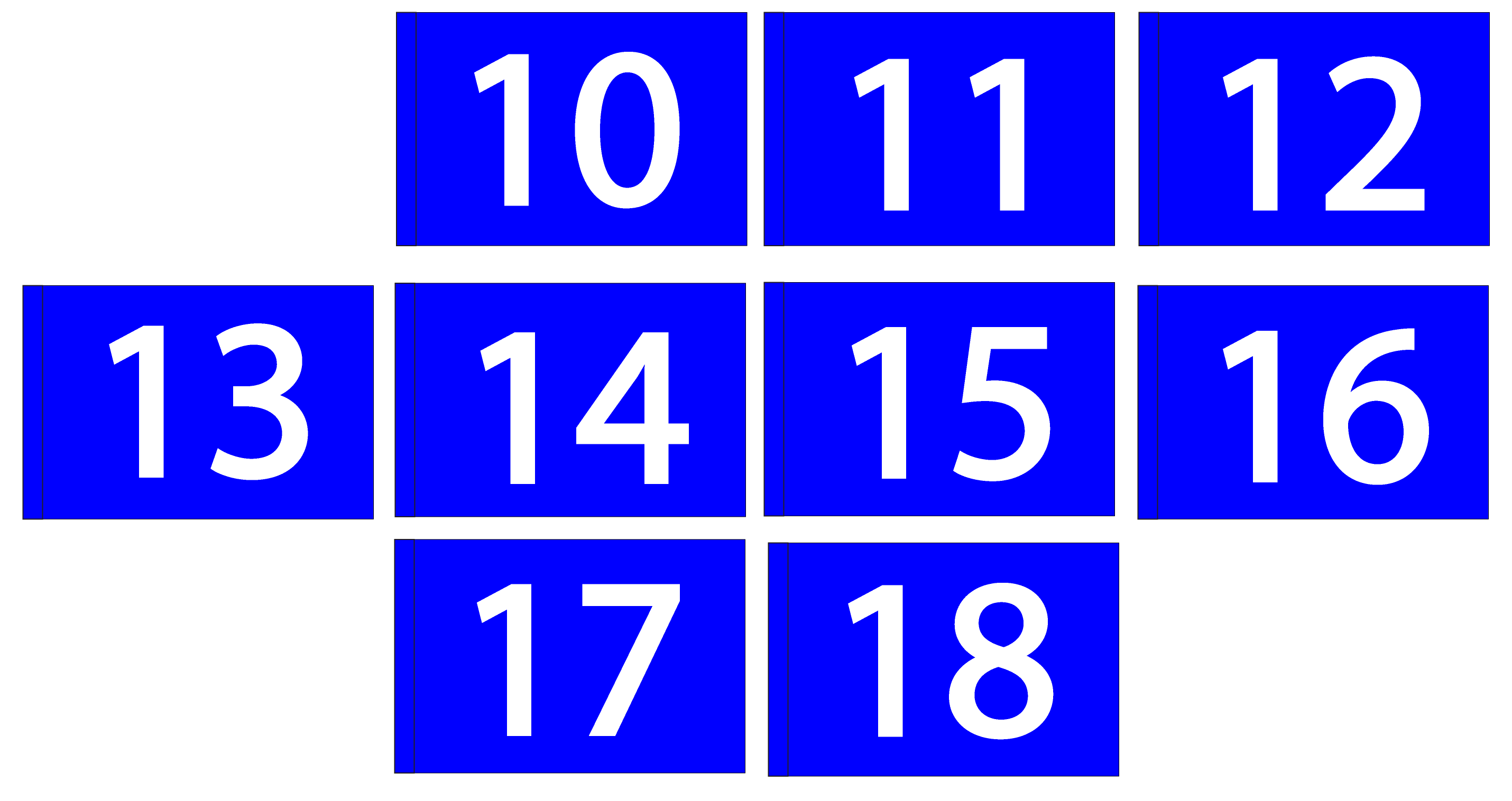 Incoming Golf Flags - Numbers 10-18 | Made in USA - Image 5