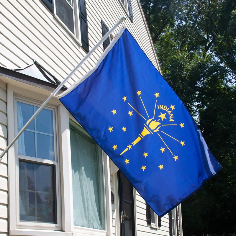 Indiana Outdoor Nylon State Flag | Made in USA | Low-Medium Wind Flag - Image 4