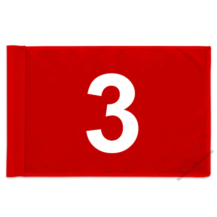 Individual Numbered Golf Flags with Rotating Tube - Image 21