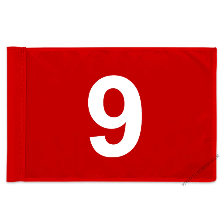 Individual Numbered Golf Flags with Rotating Tube - Image 27