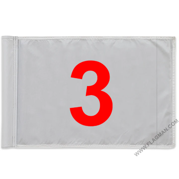 Individual Numbered Golf Flags with Rotating Tube - Image 3