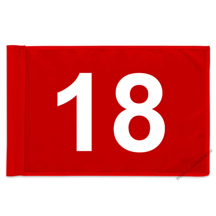 Individual Numbered Golf Flags with Rotating Tube - Image 36