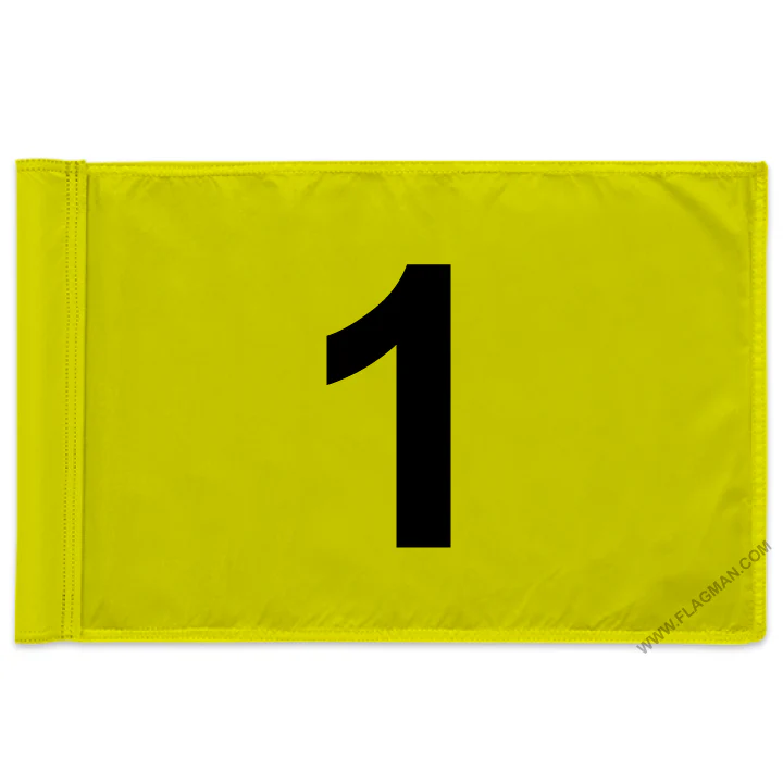 Individual Numbered Golf Flags with Rotating Tube - Image 37