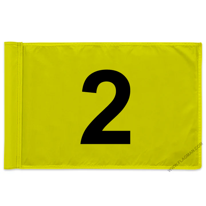 Individual Numbered Golf Flags with Rotating Tube - Image 38