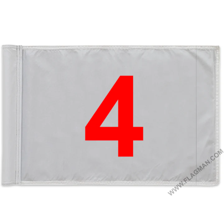 Individual Numbered Golf Flags with Rotating Tube - Image 4