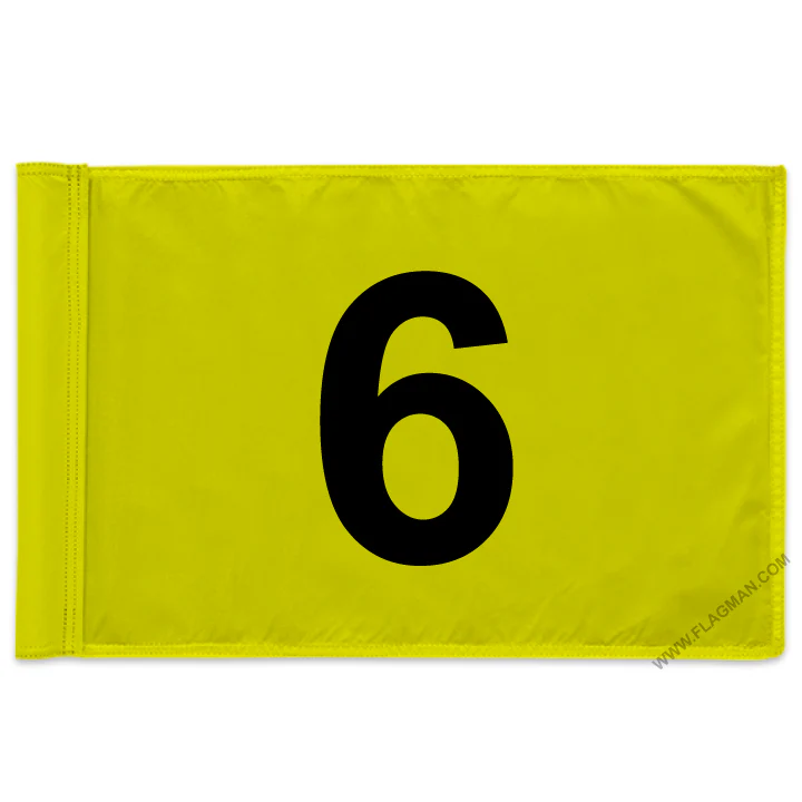 Individual Numbered Golf Flags with Rotating Tube - Image 42