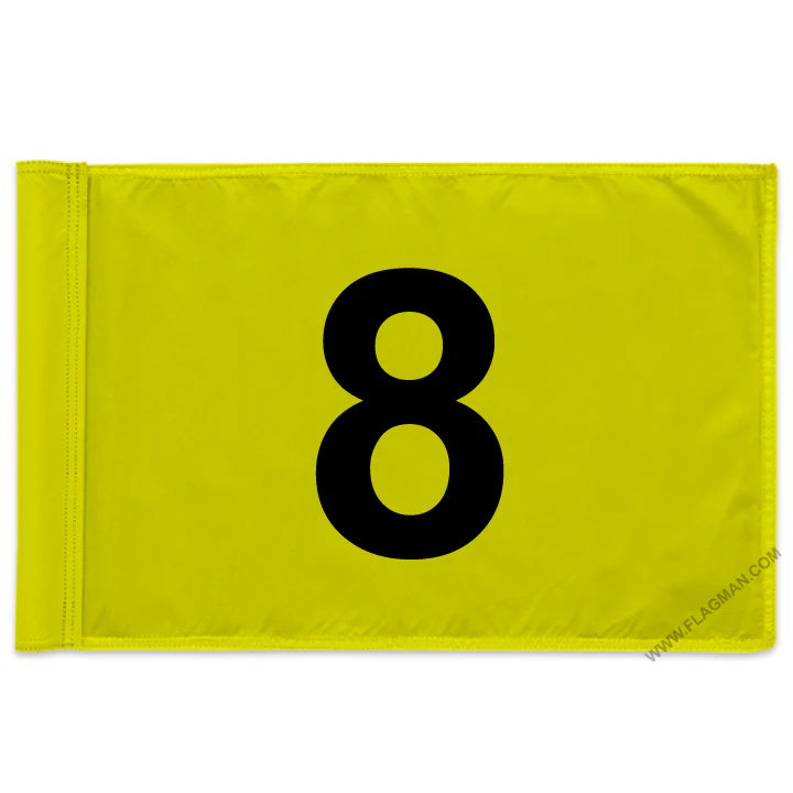 Individual Numbered Golf Flags with Rotating Tube - Image 44