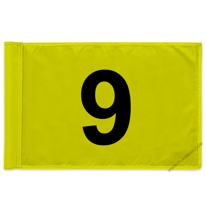 Individual Numbered Golf Flags with Rotating Tube - Image 45