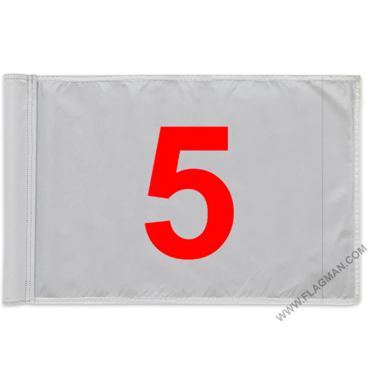 Individual Numbered Golf Flags with Rotating Tube - Image 5