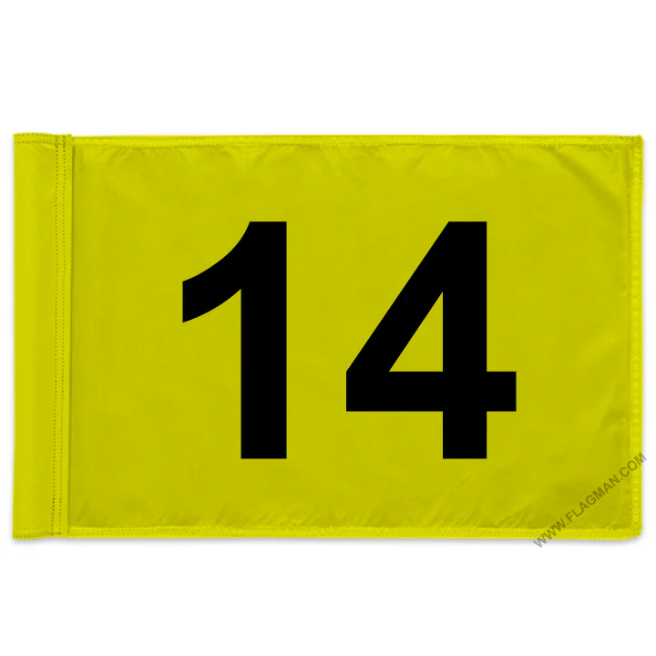 Individual Numbered Golf Flags with Rotating Tube - Image 50