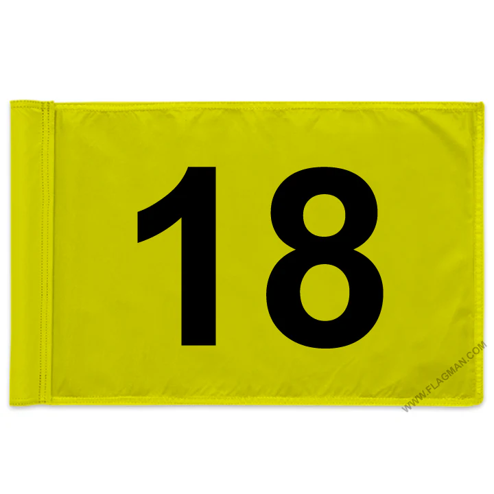 Individual Numbered Golf Flags with Rotating Tube - Image 54