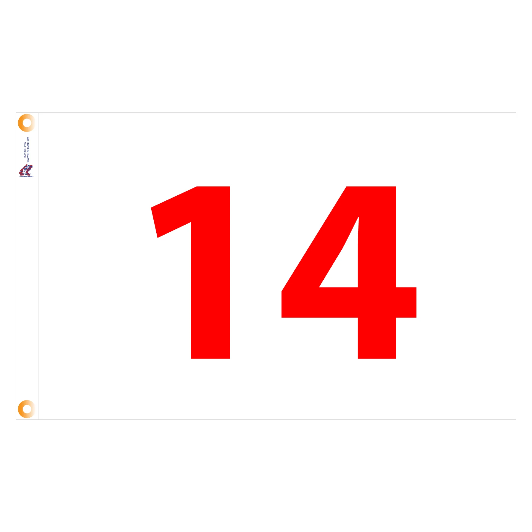 Individual Numbered Golf Flags with Grommets - Image 14