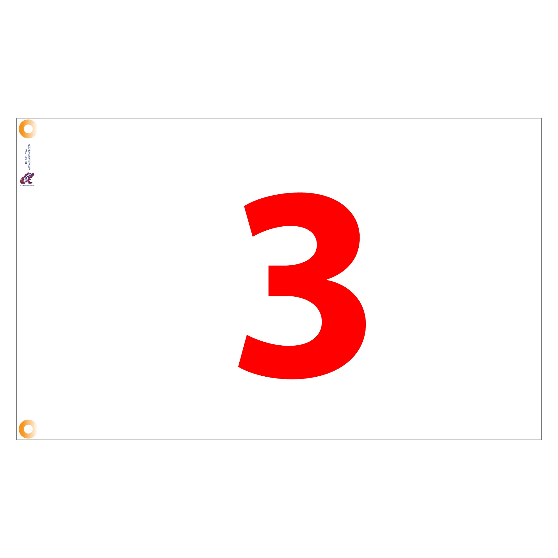 Individual Numbered Golf Flags with Grommets - Image 3