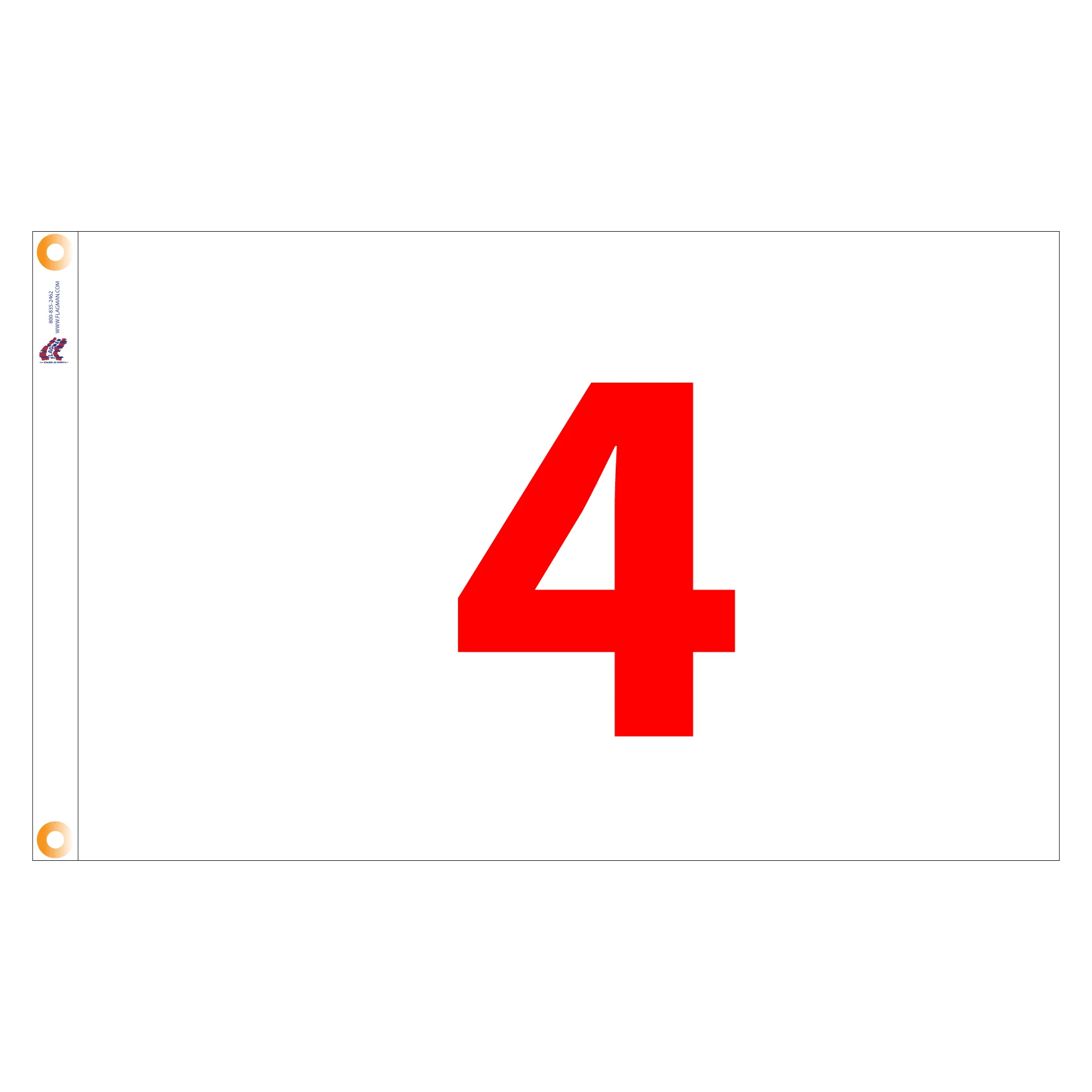 Individual Numbered Golf Flags with Grommets - Image 4