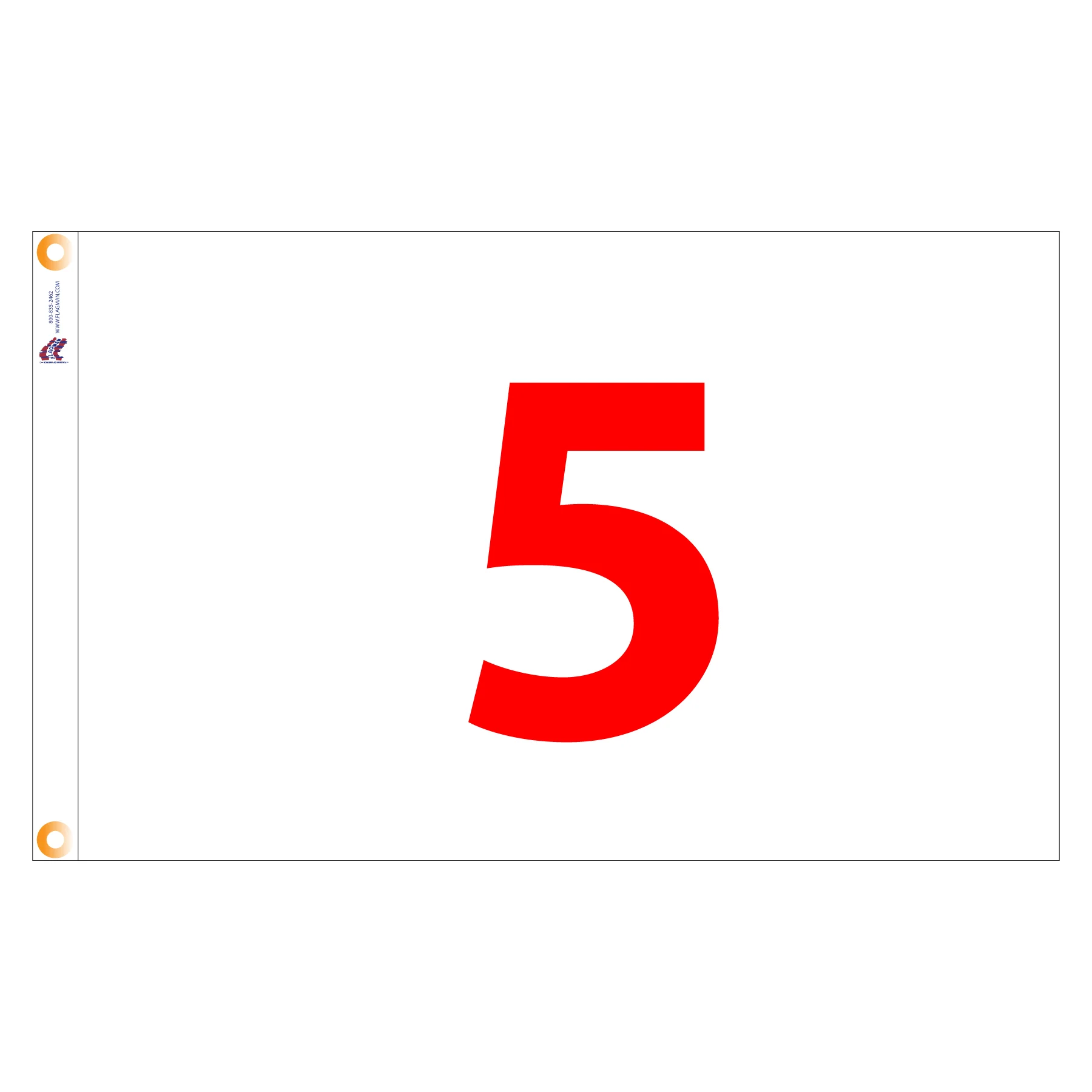 Individual Numbered Golf Flags with Grommets - Image 5