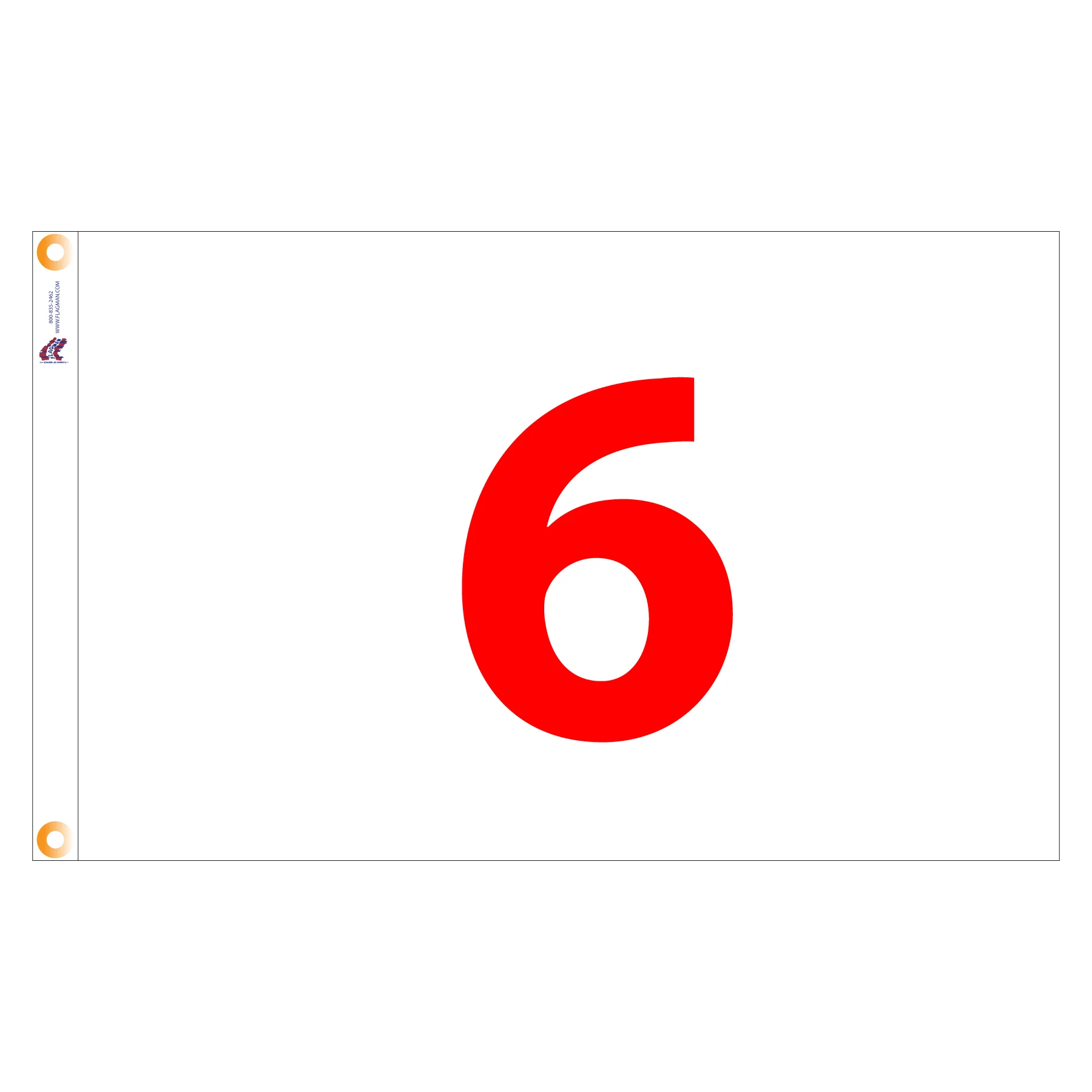 Individual Numbered Golf Flags with Grommets - Image 6