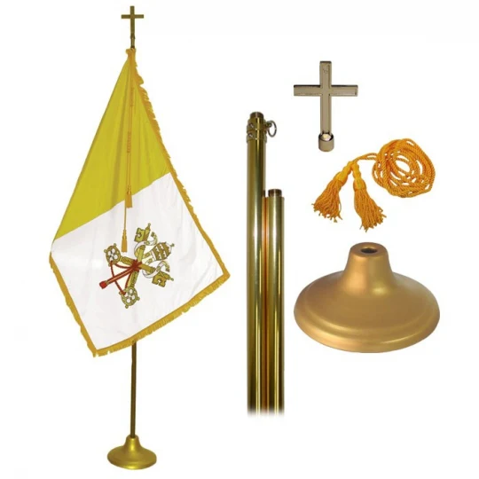 Indoor Papal Flag Set