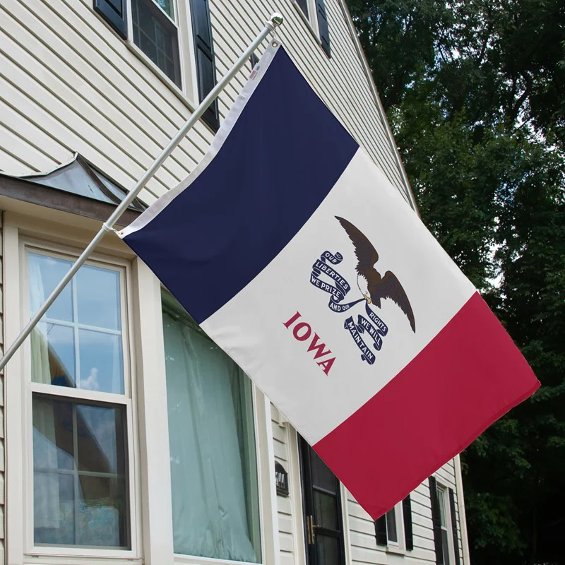 Iowa Outdoor Nylon State Flag | Made in USA | Low-Medium Wind Flag - Image 4