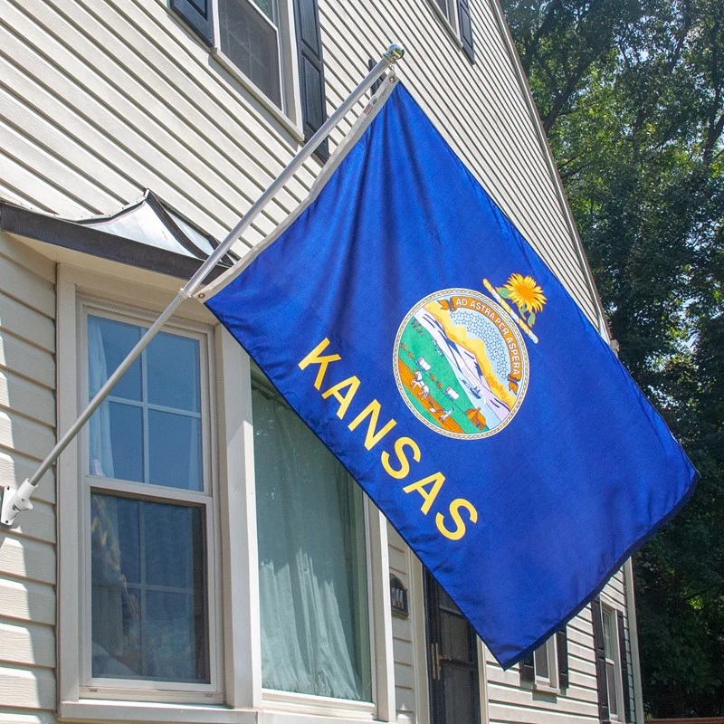 Kansas Outdoor Nylon State Flag | Made in USA | Low-Medium Wind Flag - Image 4