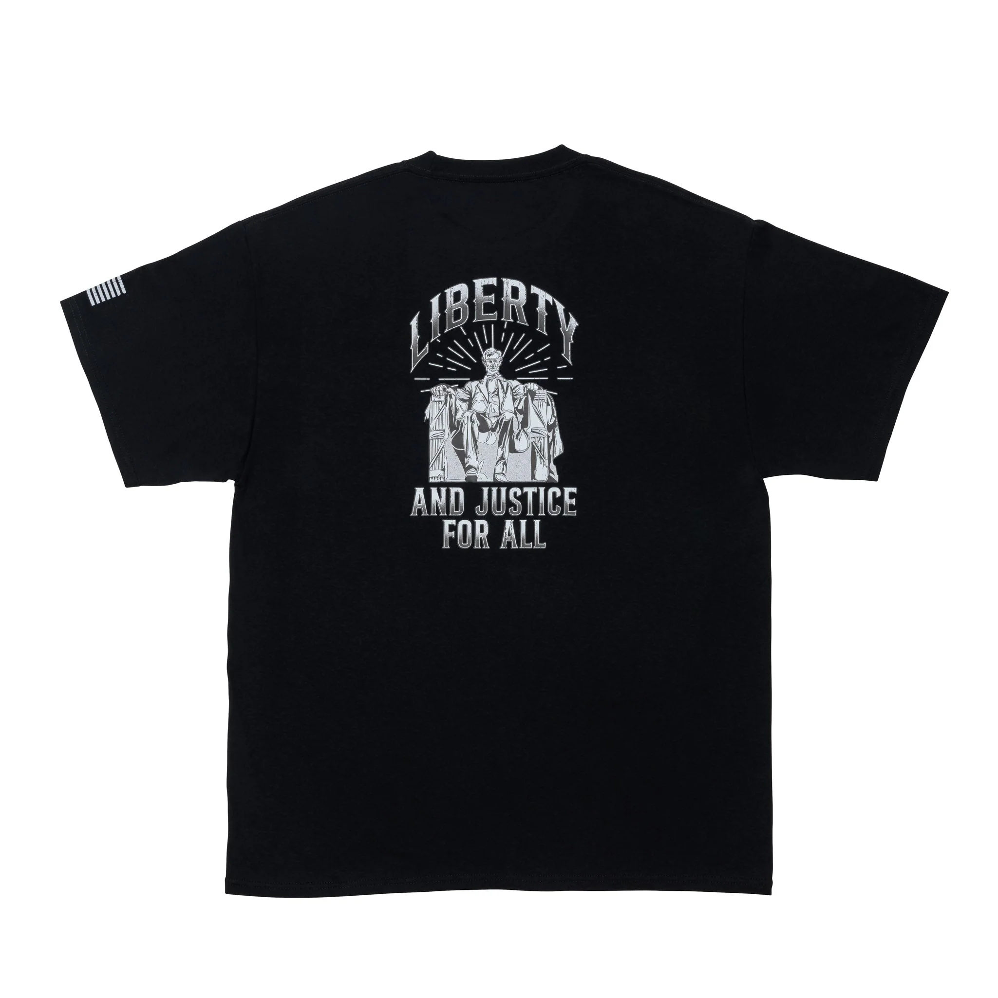 Liberty and Justice Graphic Tee-black *BadFlag* - Image 2