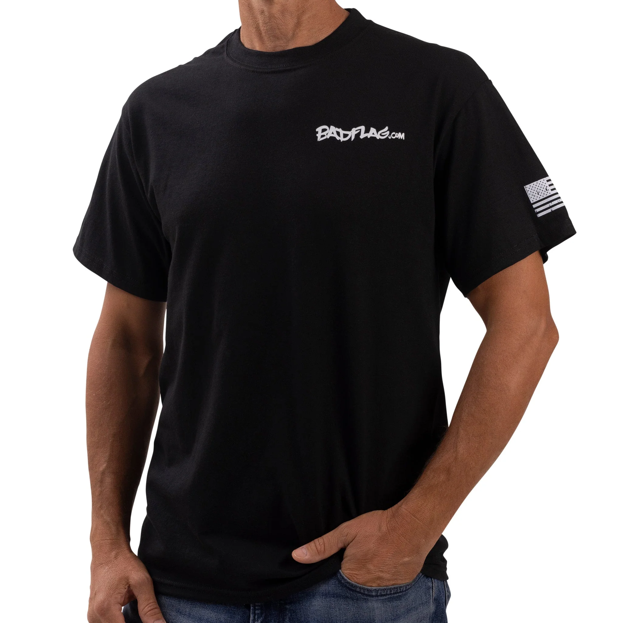 Liberty and Justice Graphic Tee-black *BadFlag* - Image 4