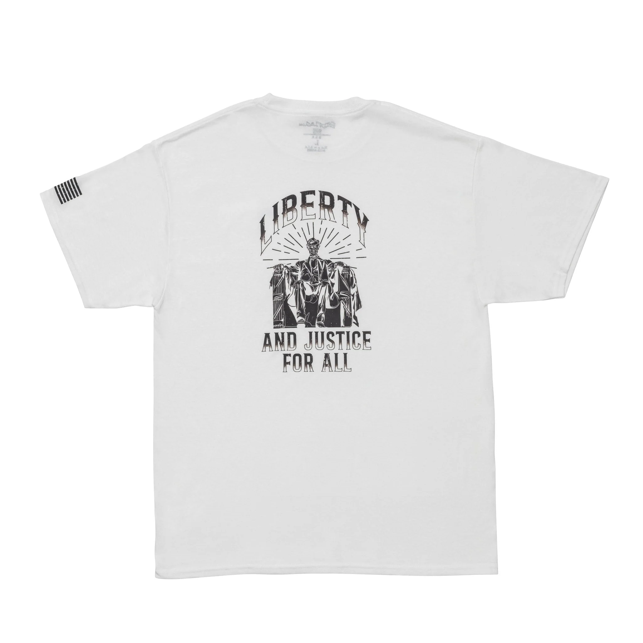 Liberty and Justice Graphic Tee-white *BadFlag* - Image 2