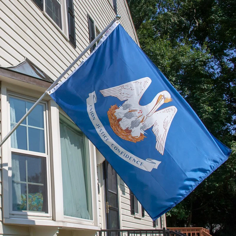 Louisiana Outdoor Nylon State Flag | Made in USA | Low-Medium Wind Flag - Image 4
