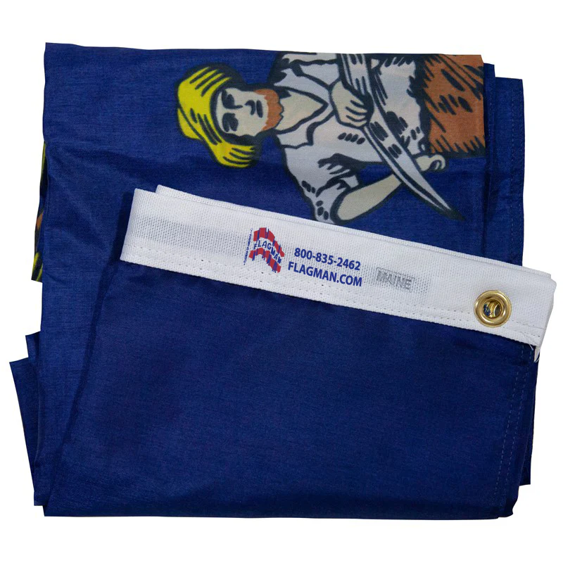 Maine Outdoor Nylon State Flag | Made in USA | Low-Medium Wind Flag - Image 3