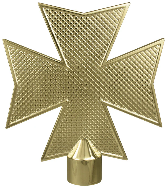 Maltese Cross | Brass Plated