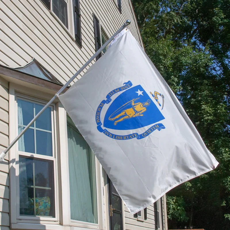 Massachusetts Outdoor Nylon State Flag | Made in USA | Low-Medium Wind Flag - Image 4