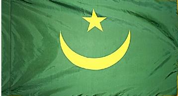 Mauritania Indoor Flag