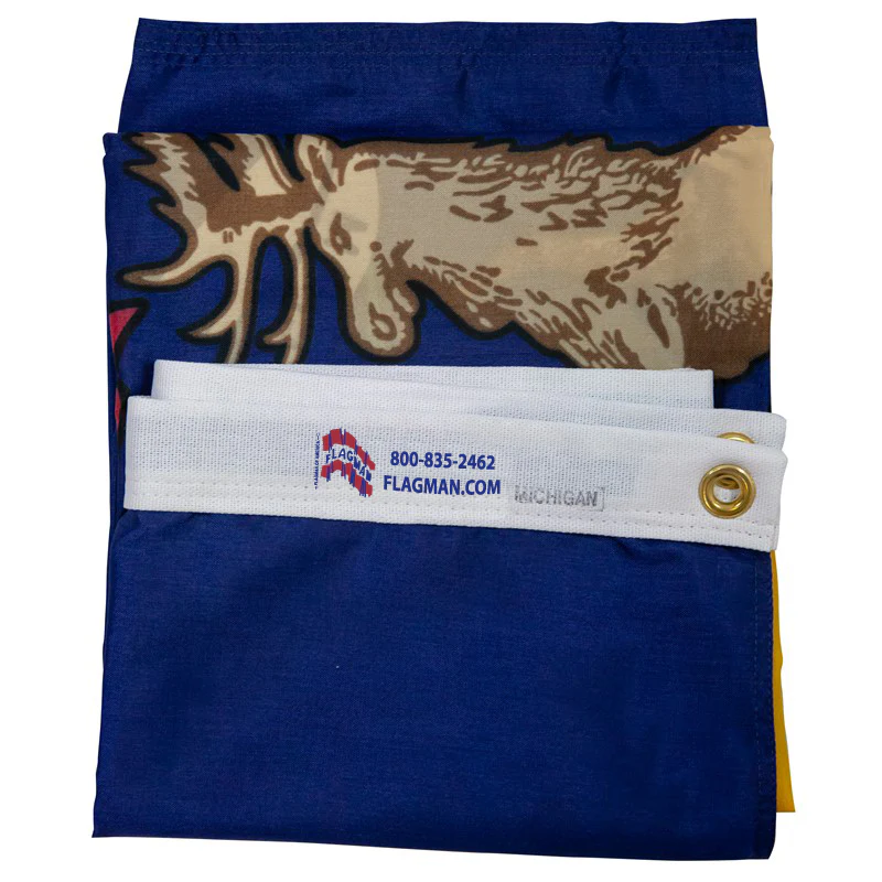 Michigan Outdoor Nylon State Flag | Made in USA | Low-Medium Wind Flag - Image 3