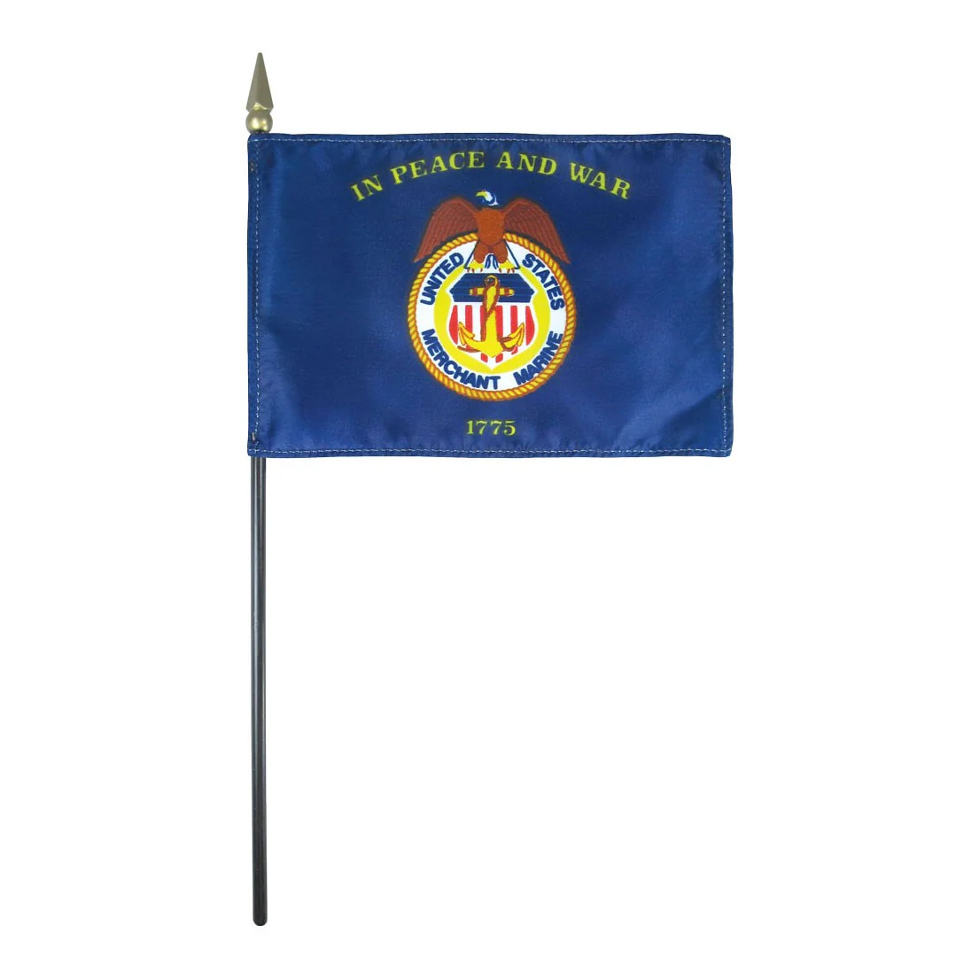 Mini Merchant Marine Flag 4"x6" *Pack of 12*
