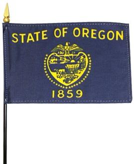 Miniature Oregon Flag 4"X 6"