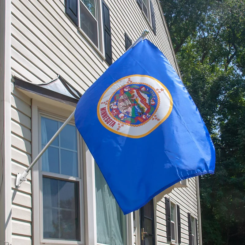 Minnesota ORIGINAL Outdoor Nylon State Flag | Made in USA | Low-Medium Wind Flag - Image 3