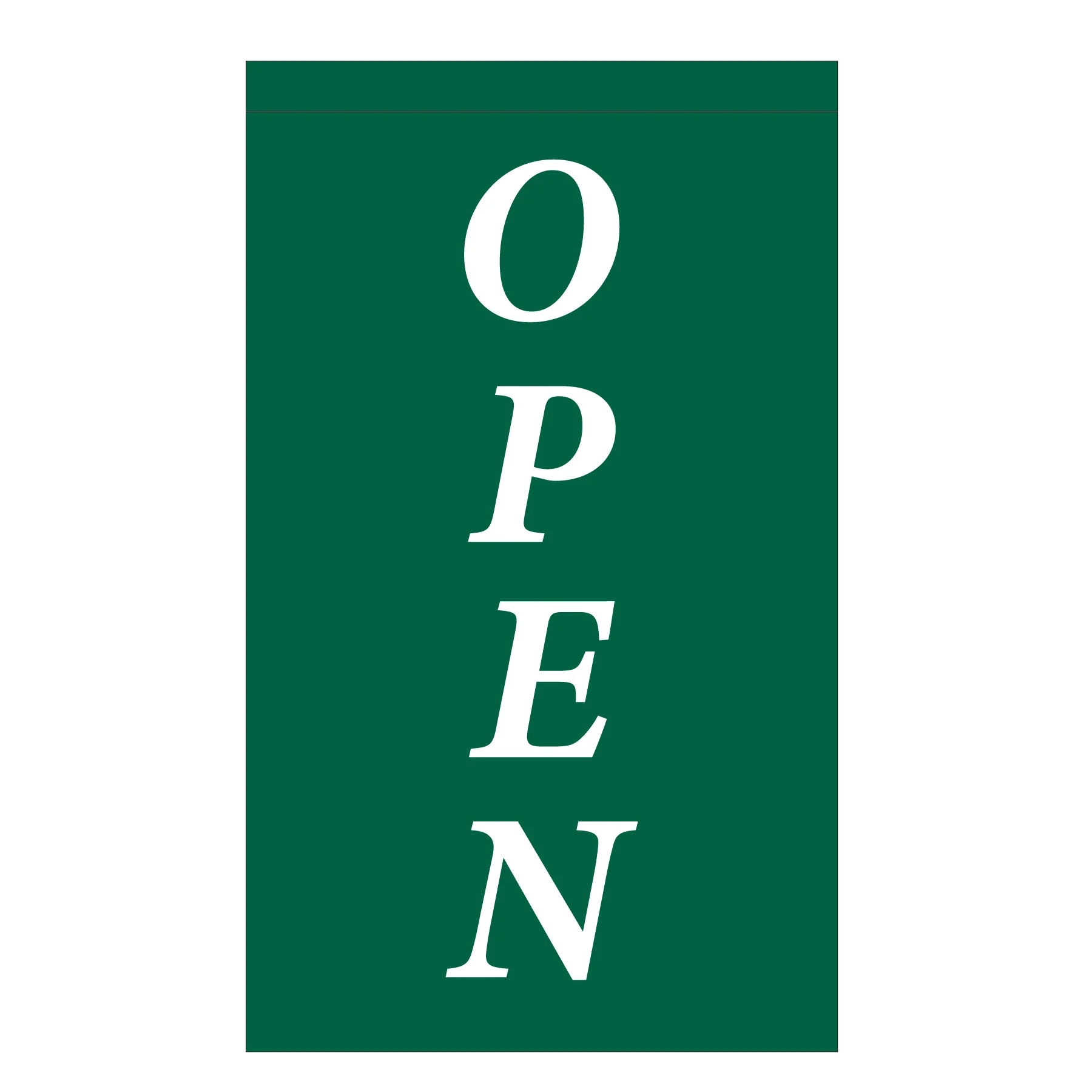 Modern Open Flag 2.5'x4'- Choose Background Color | Made in USA - Image 5
