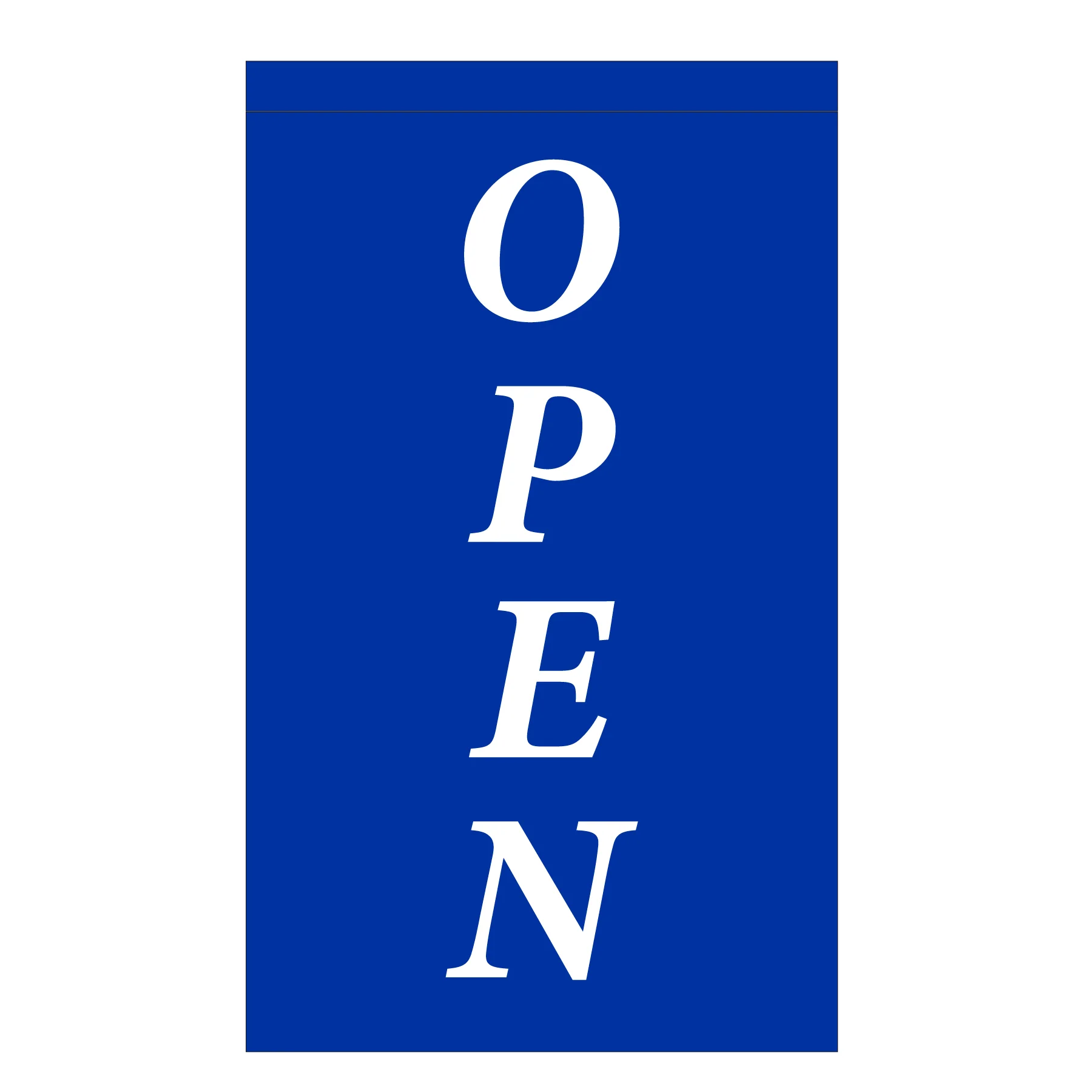 Modern Open Flag 2.5'x4'- Choose Background Color | Made in USA - Image 6