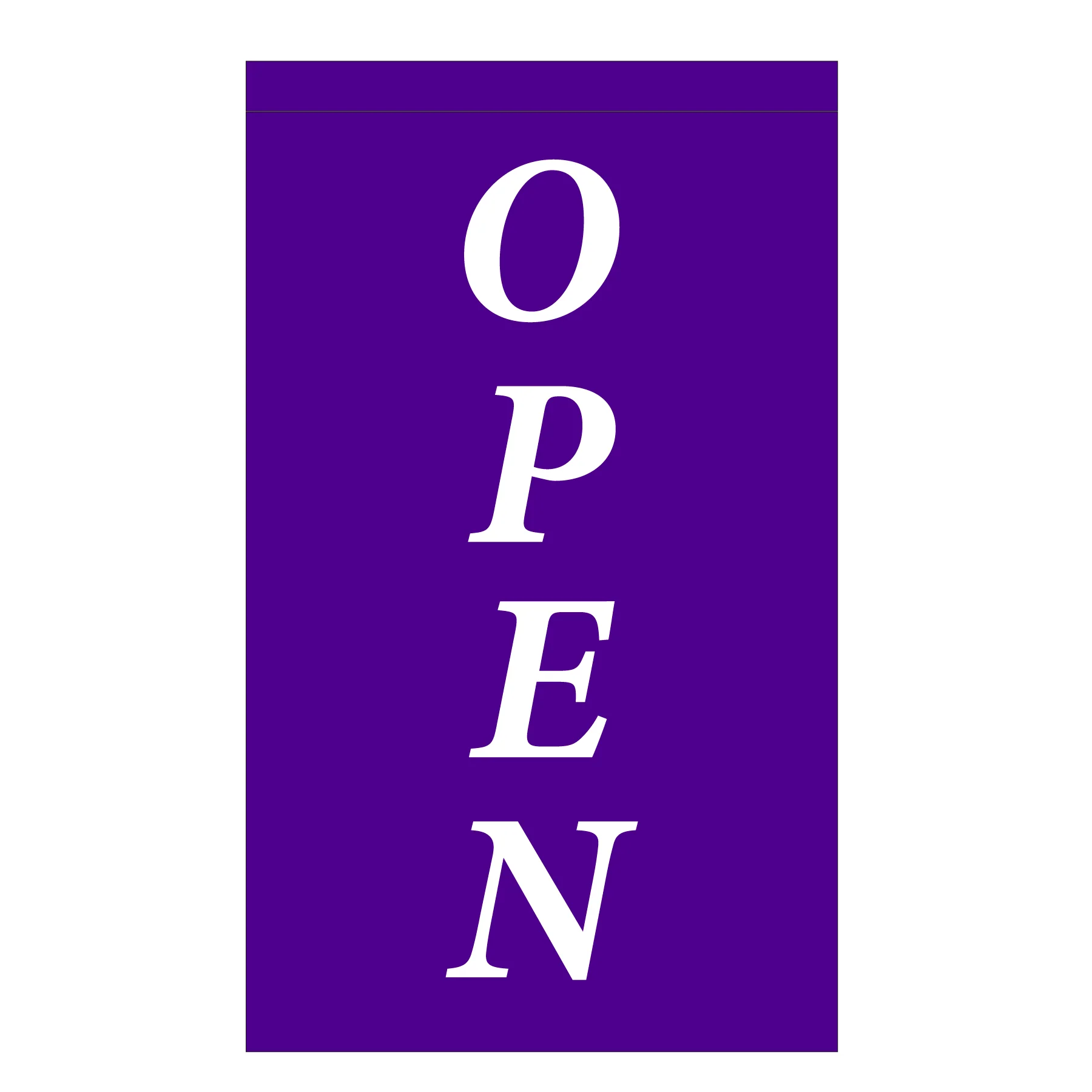 Modern Open Flag 2.5'x4'- Choose Background Color | Made in USA - Image 8