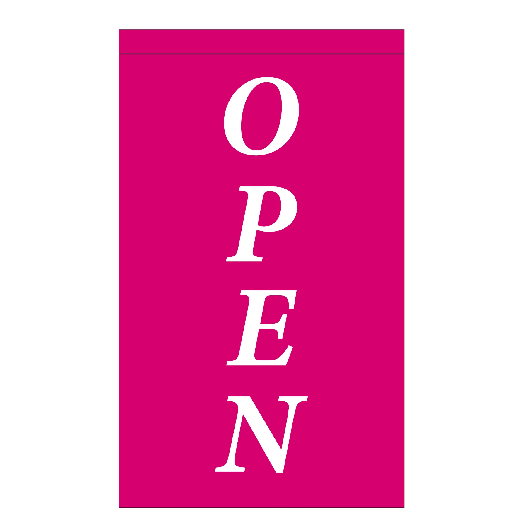 Modern Open Flag 2.5'x4'- Choose Background Color | Made in USA - Image 9