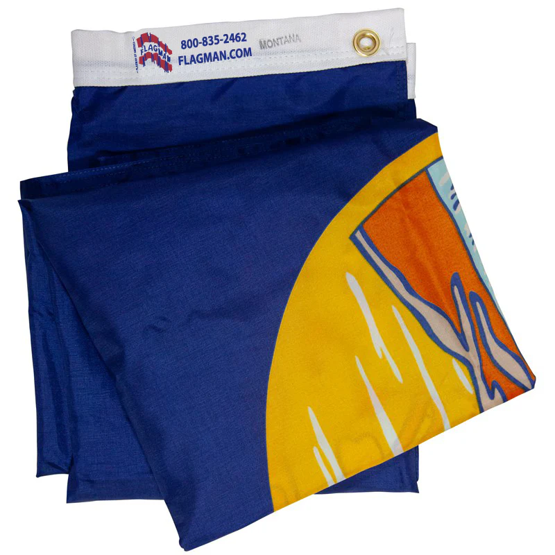 Montana Outdoor Nylon State Flag | Made in USA | Low-Medium Wind Flag - Image 3