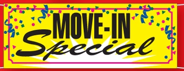 Move in Special Confetti Banner - 3'x8'
