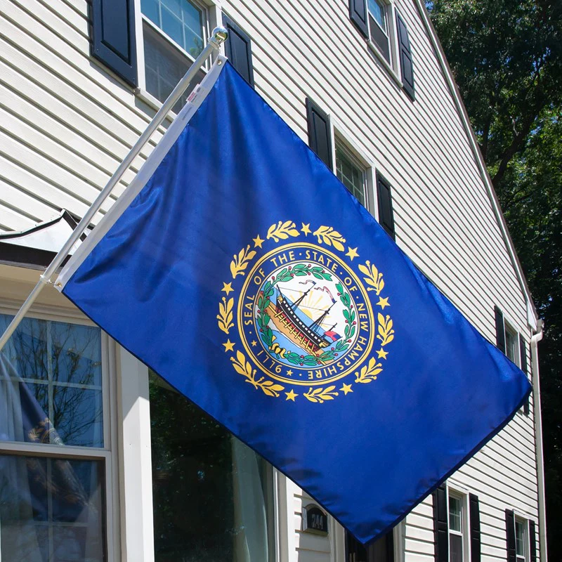New Hampshire Outdoor Nylon State Flag | Made in USA | Low-Medium Wind Flag - Image 4