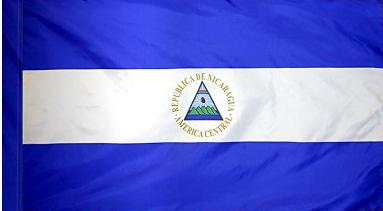 Nicaragua Government Indoor Flag - Image 2