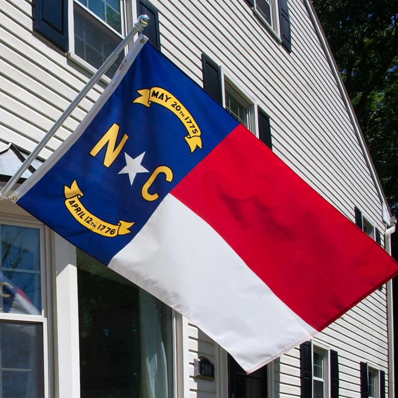 North Carolina Outdoor Nylon State Flag | Made in USA | Low-Medium Wind Flag - Image 3