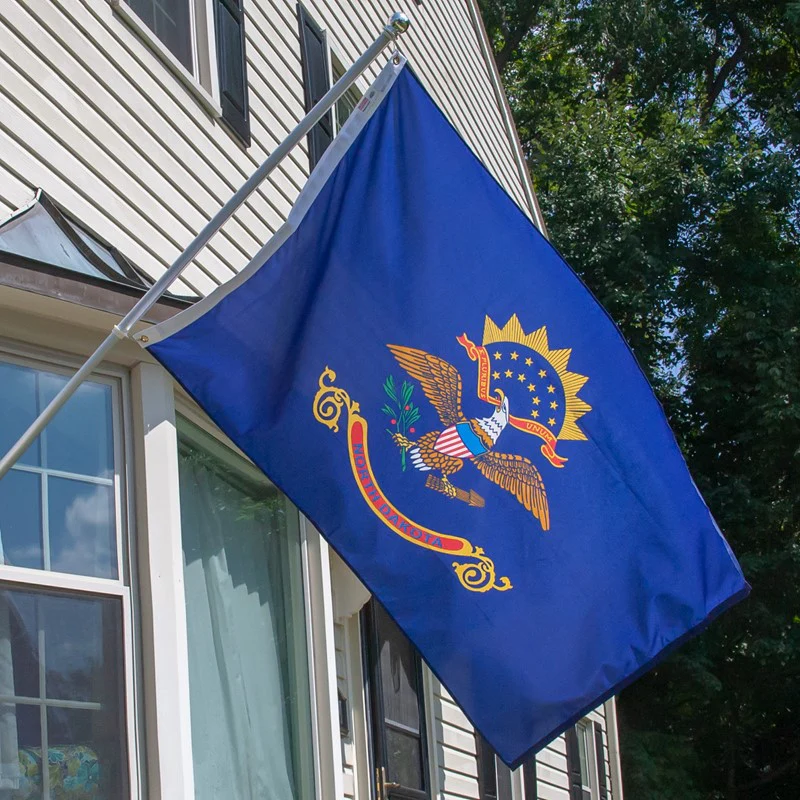 North Dakota Outdoor Nylon State Flag | Made in USA | Low-Medium Wind Flag - Image 3