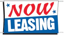 Now Leasing Banner - 3'x5'
